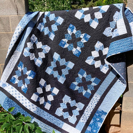 Welcome to the Lakeland Blues Fabric Tour with Happy Quilting Melissa