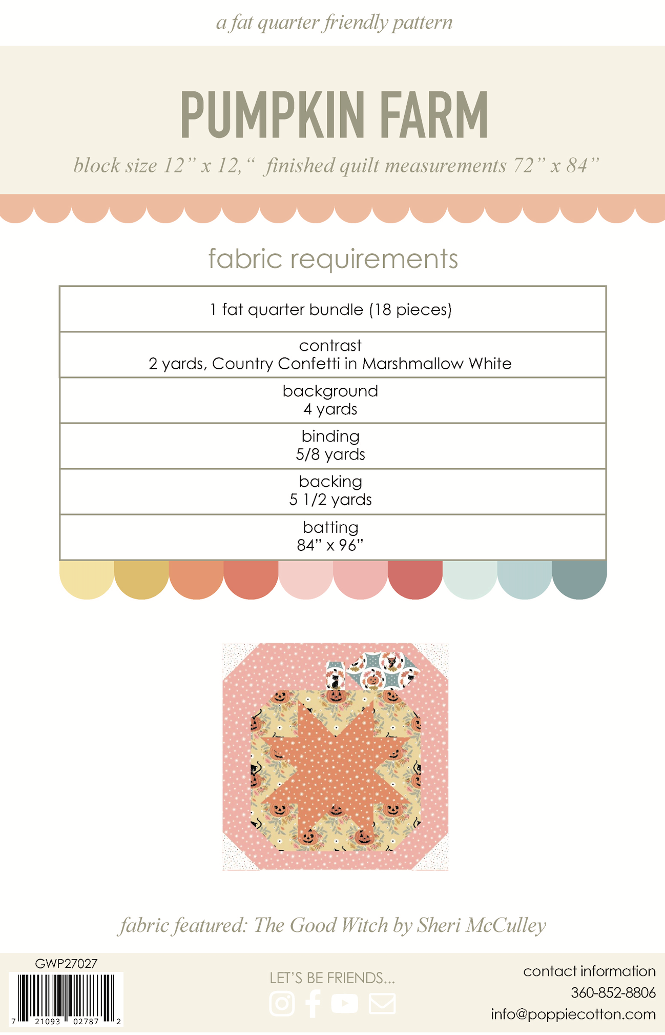 PUMPKIN FARM PATTERN - The Good Witch