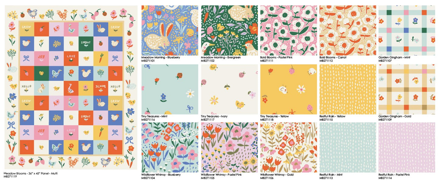 CASE PACK - 16 TEN YARD BOLTS - Meadow Blooms