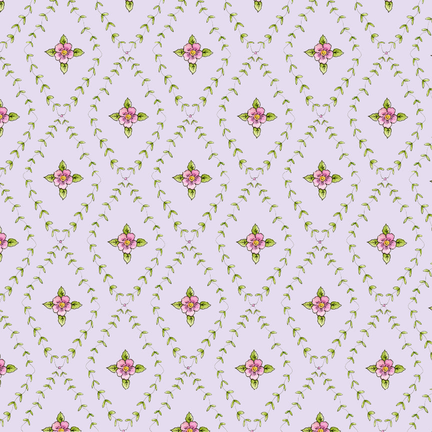 POSIE PRINT LAVENDER - Garden Verse