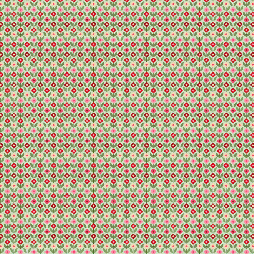 FOLKIE BLOOMS GREEN - Cuckoo Christmas