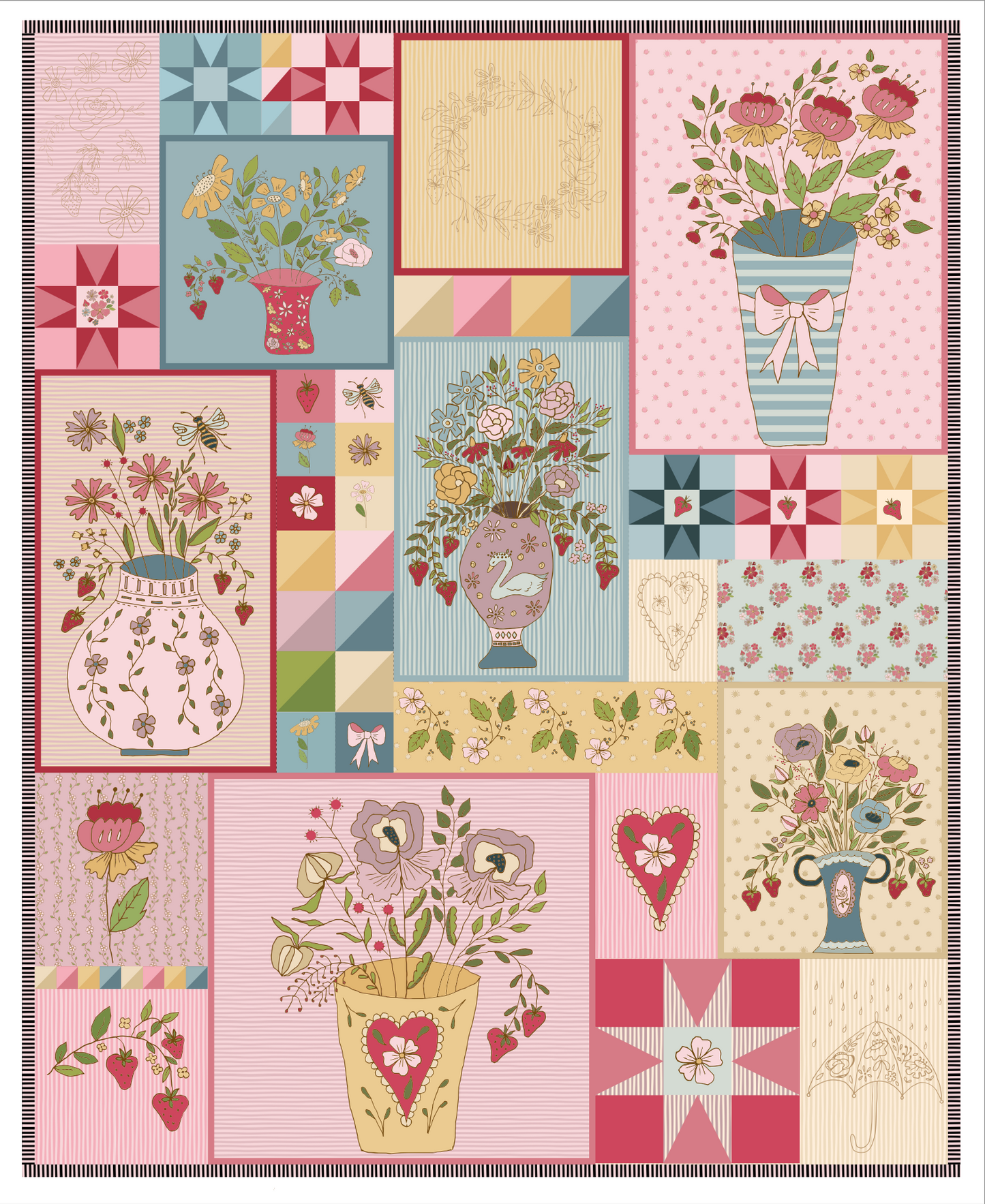 ENCHANTE' QUILT PANEL MULTI - Enchante'