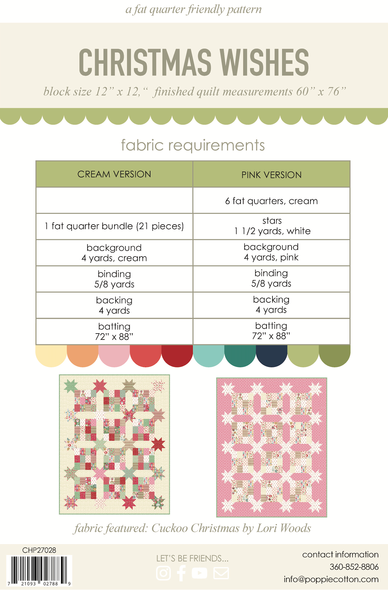 CHRISTMAS WISHES PATTERN - Cuckoo Christmas