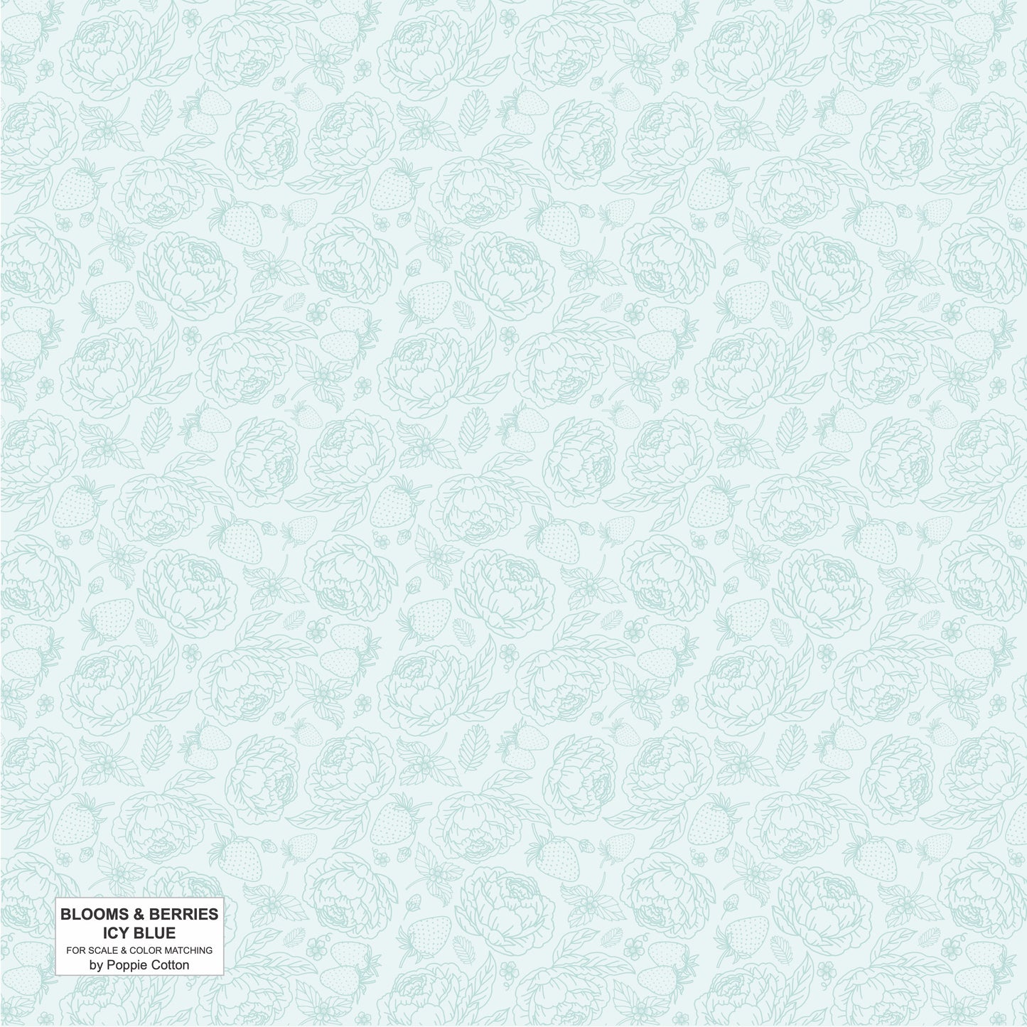 ICY BLUE LIGHT TEAL - Blooms and Berries