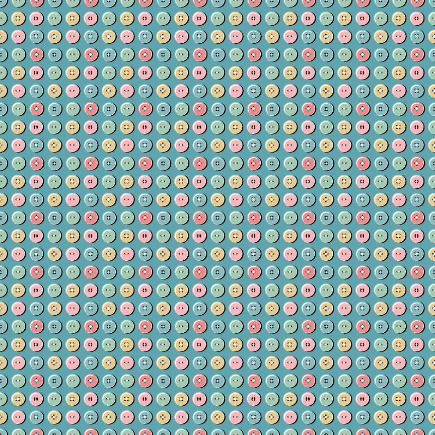 BUTTON COLLECTION BLUE - Granny's Sewing Room