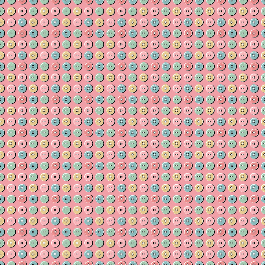BUTTON COLLECTION PINK - Granny's Sewing Room