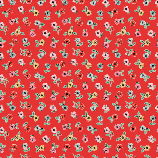 CHEERY FLORALS RED - Home Sweet Home