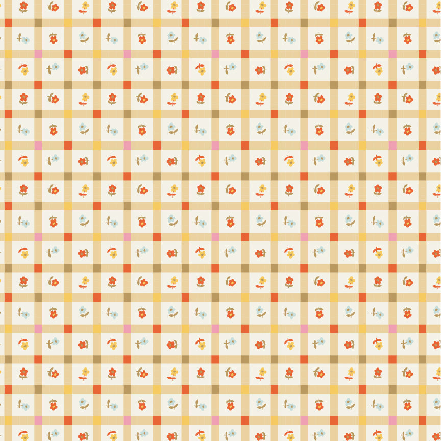 GARDEN GINGHAM GOLD - Meadow Blooms