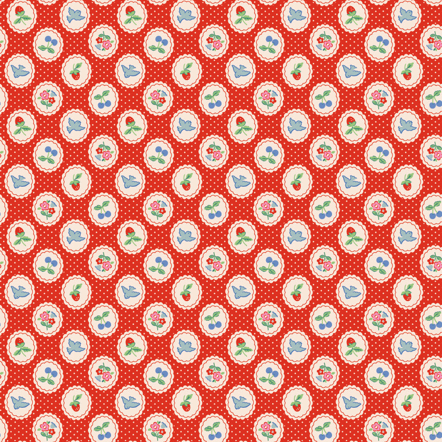 CHIRP & CHARM RED - Bluebells & Buttercups