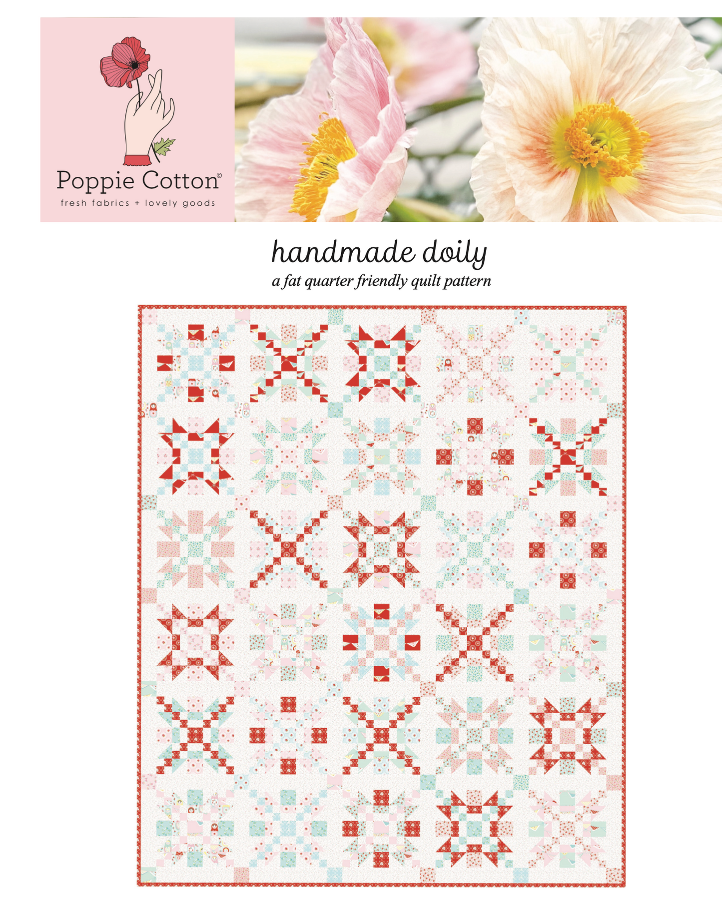 HANDMADE DOILY QUILT PATTERN - Market Day