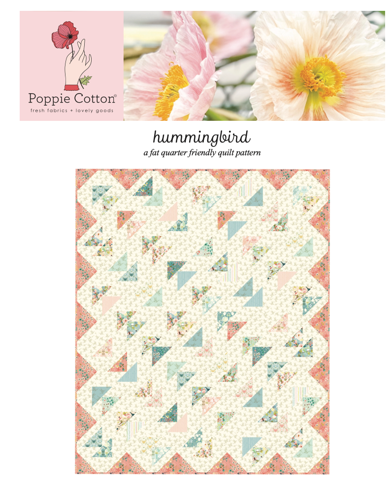 HUMMINGBIRD QUILT PATTERN - SERENITY BLOOMS