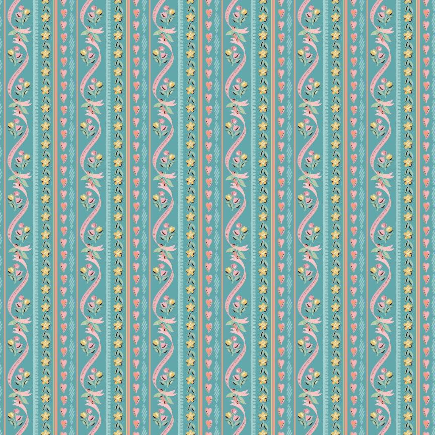 PILLOW TICKING BLUE - Granny's Sewing Room