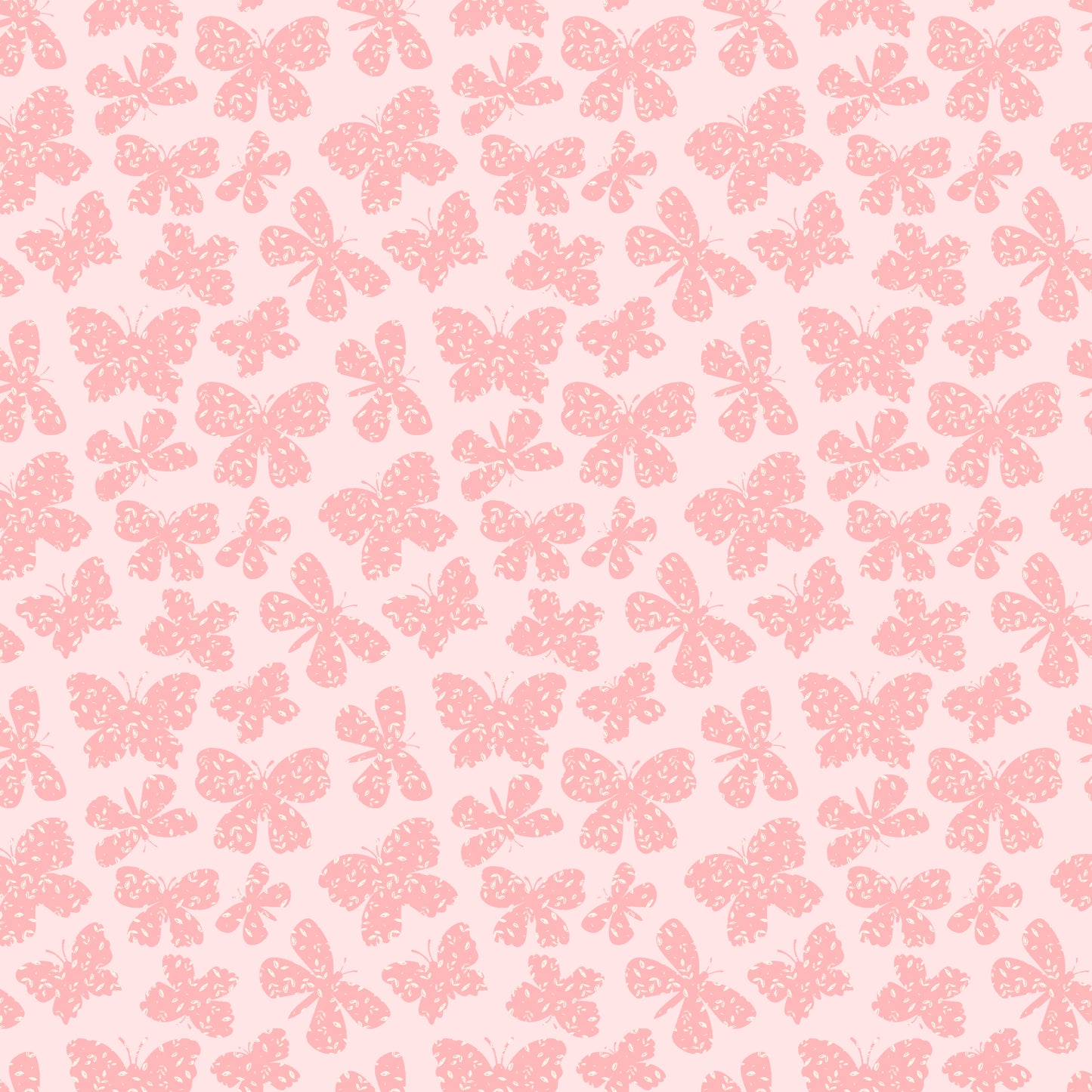 SCATTERED BUTTERFLIES PINK - Painted Blossoms