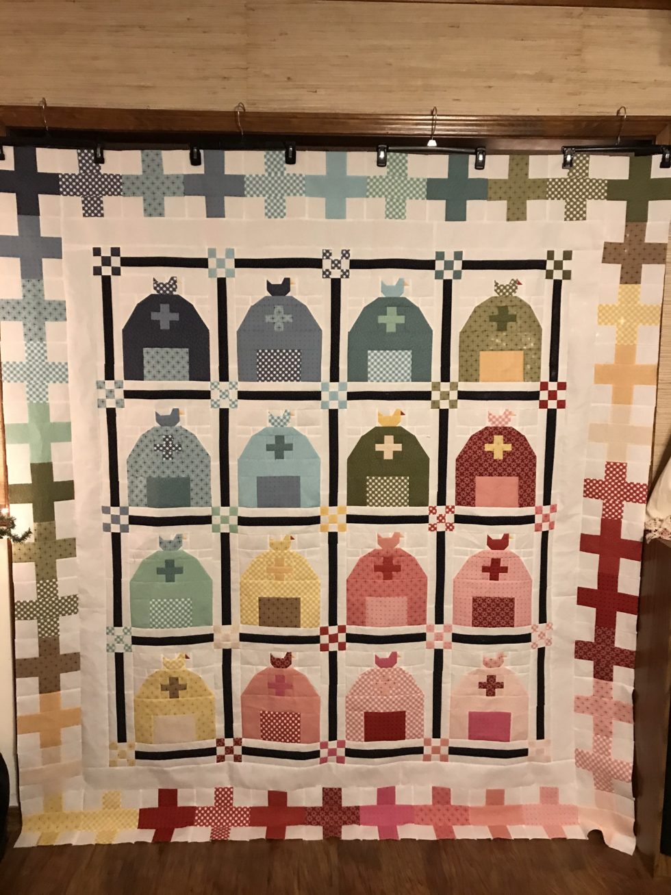 Rainbow Barn Quilt Pattern using Farmhouse Favorites