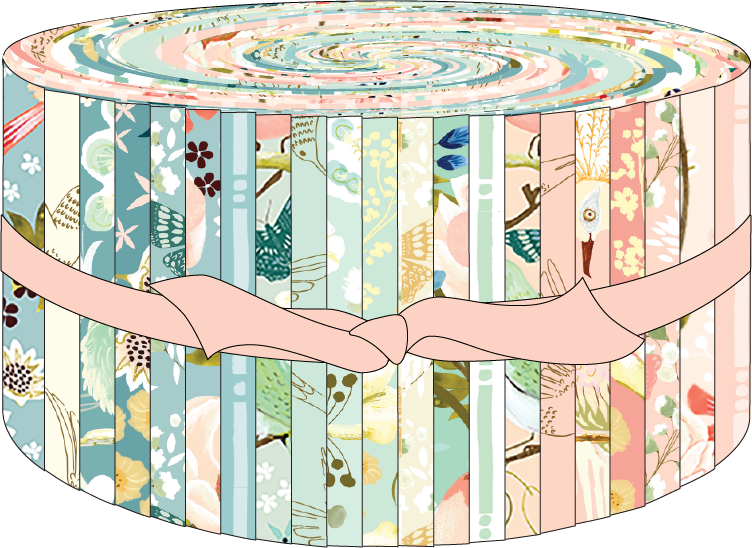 2.5" STRIPS - Serenity Blooms