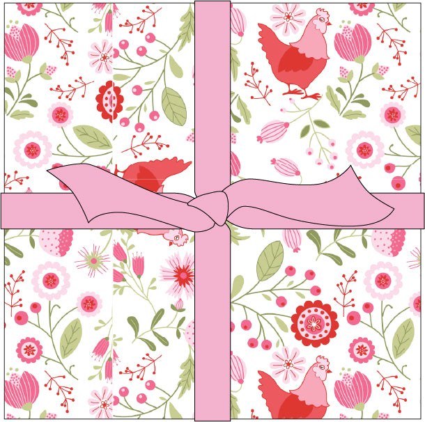 5" PRECUTS - 42 PRINTS - Smitten Chicken