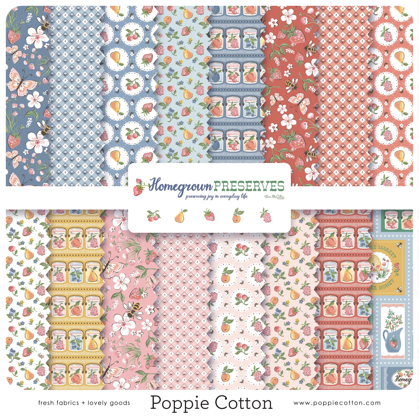 FAT QUARTER BUNDLES - 16 PRINTS - Homegrown Preserves