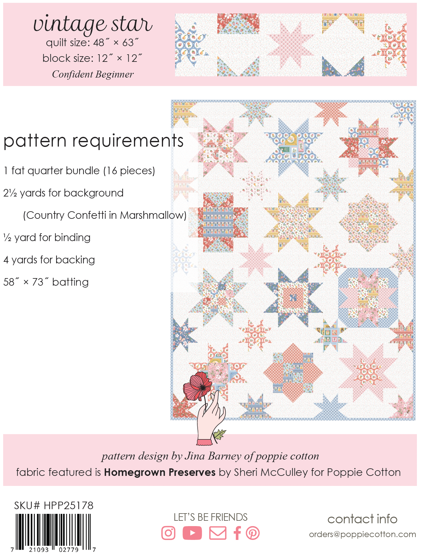VINTAGE STAR PATTERN - Homegrown Preserves