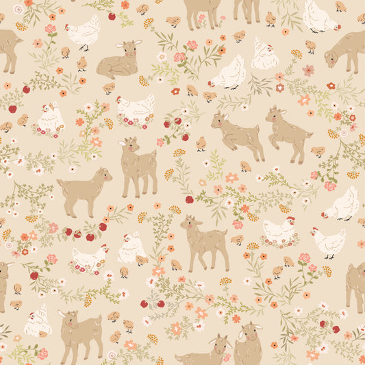BARNYARD BABIES BEIGE - Primrose & Parsley