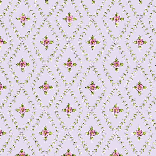 POSIE PRINT LAVENDER -  Garden Verse