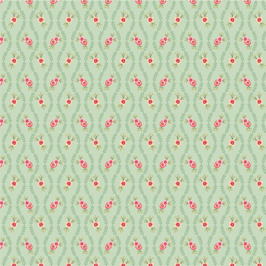 WINTER VINES GREEN - Cuckoo Christmas