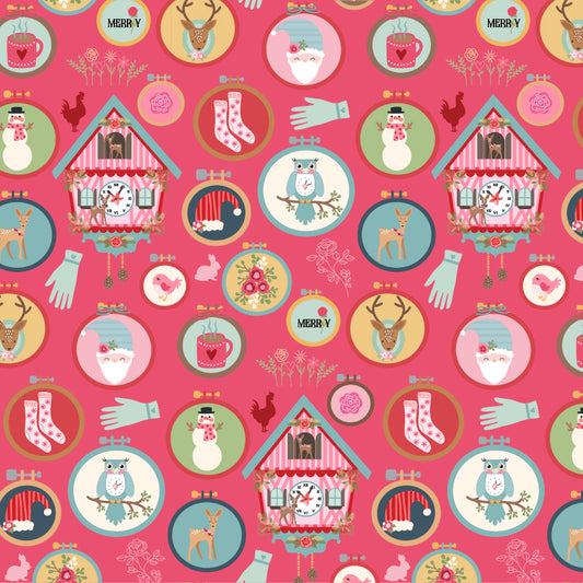 WINTER HOOPS RED - Cuckoo Christmas
