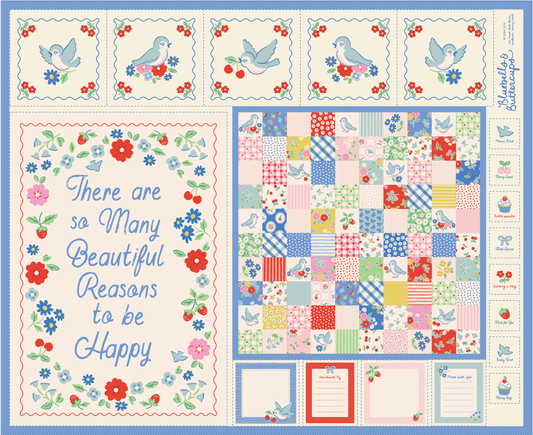 BLUEBIRD PROJECT PANEL MULTI - Bluebells & Buttercups