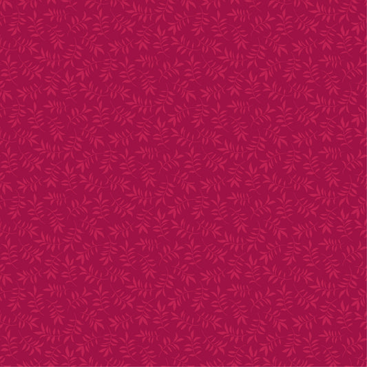 LEAF TOSS DK RED- Tennessee Summer