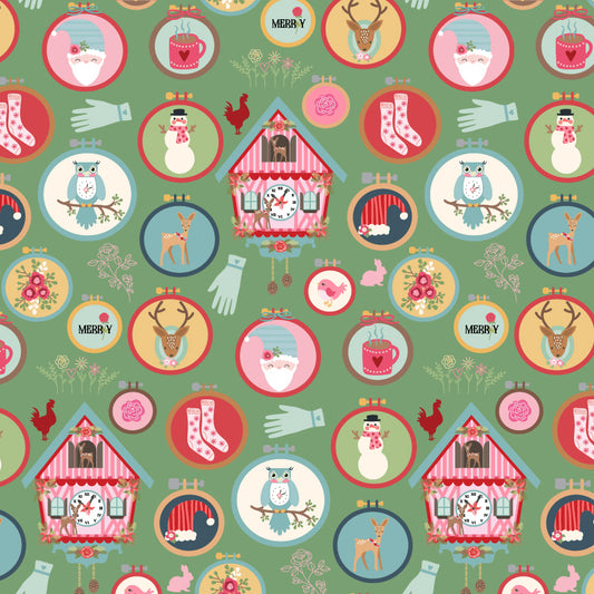 WINTER HOOPS GREEN - Cuckoo Christmas
