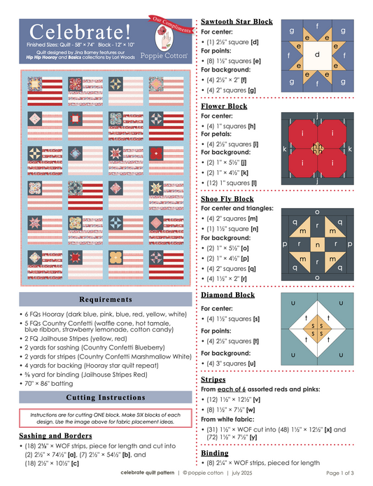 Celebrate Flag Pattern - Free Download