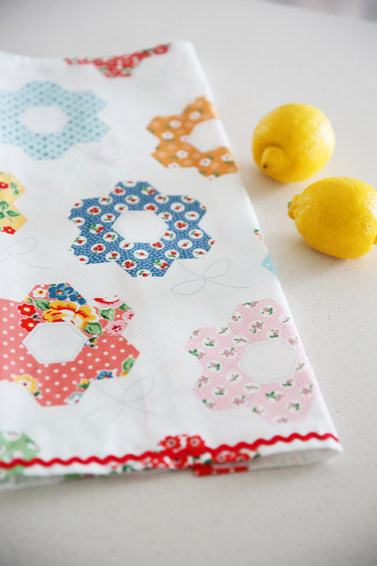 Grandmother’s Garden Tea Towel Pattern - Free Download