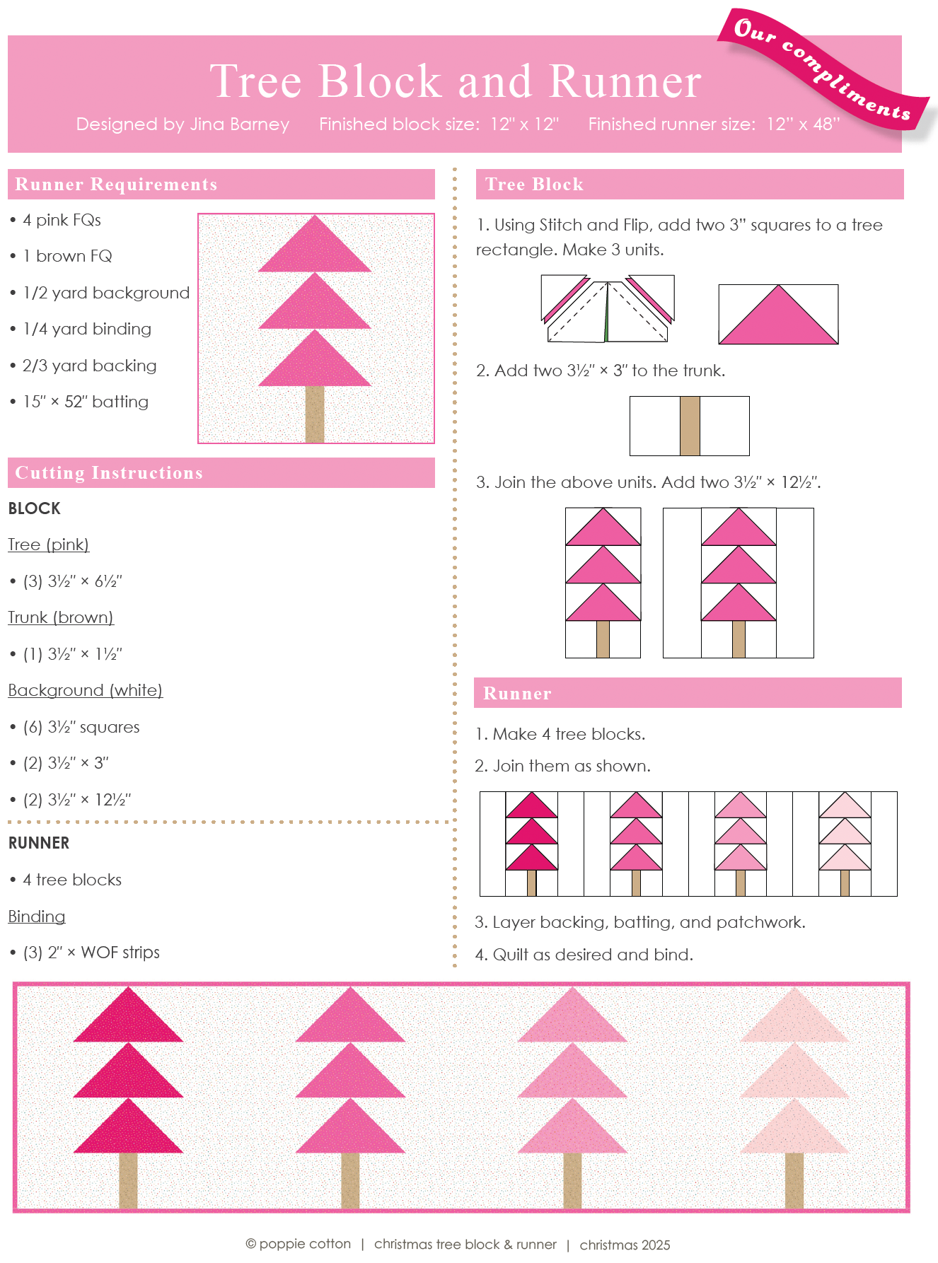 Tree Block and Runner Pattern - Free Download