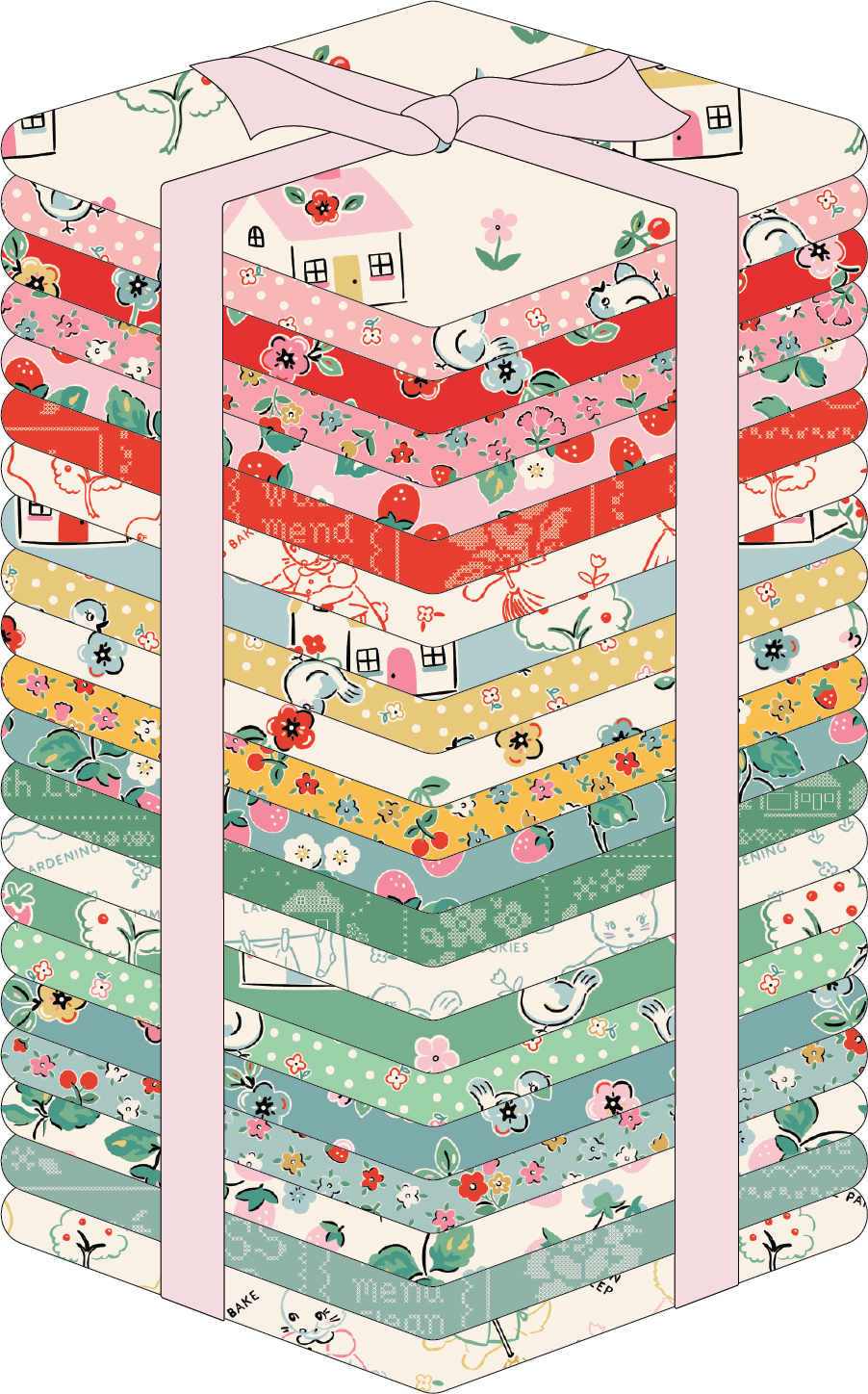 FAT QUARTER BUNDLES 21 PRINTS - Home Sweet Home