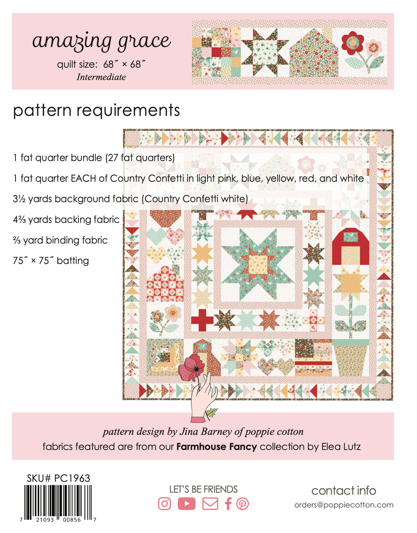 AMAZING GRACE QUILT PATTERN - Farmgirls Unite