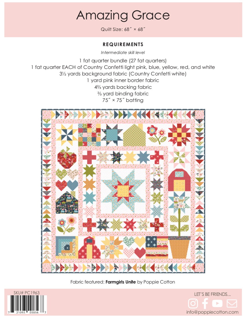 AMAZING GRACE QUILT PATTERN - Farmgirls Unite