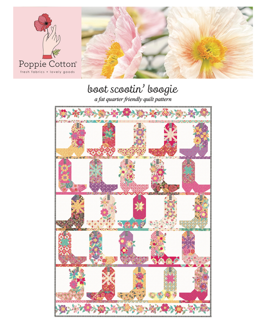 BOOT SCOOTIN' BOOGIE QUILT PATTERN - Calico Cowgirls