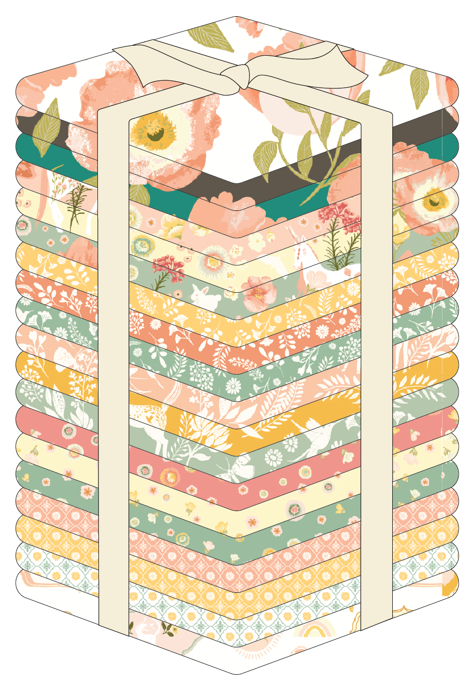 FAT QUARTER BUNDLES 19 PRINTS - Unicorn Dreams