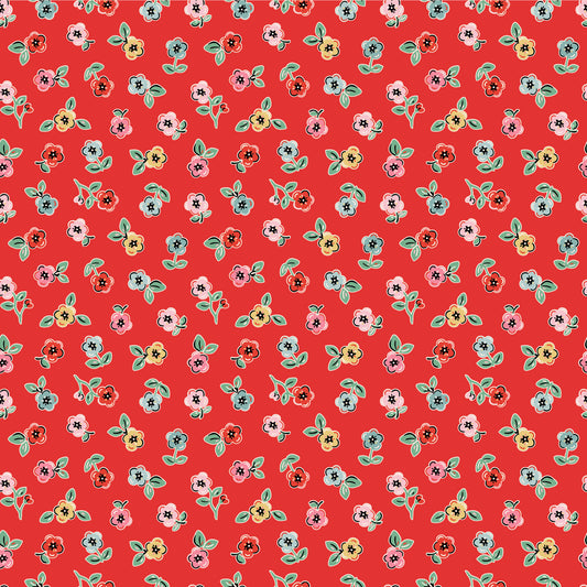 CHEERY FLORALS RED - Home Sweet Home