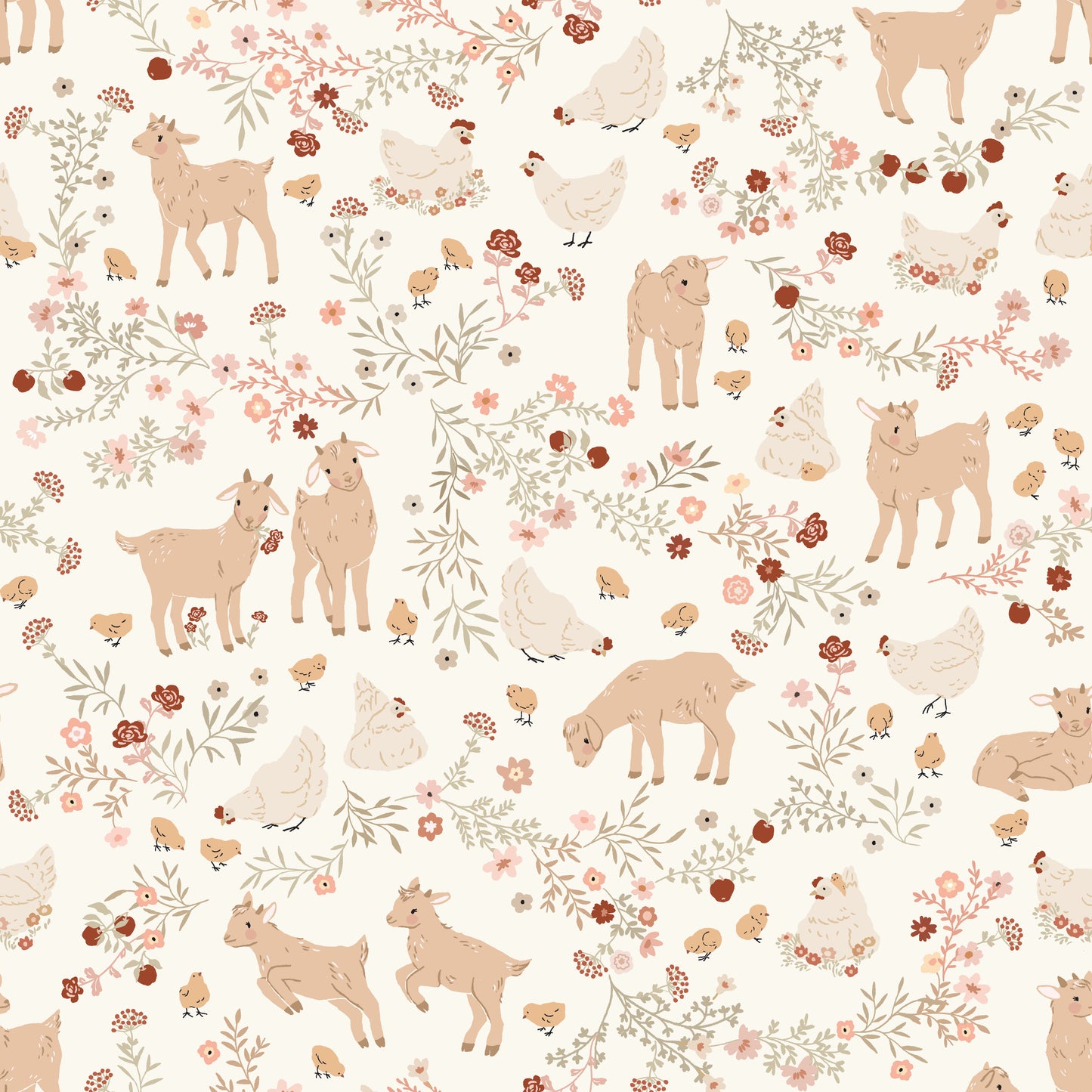 BARNYARD BABIES WHITE - Primrose & Parsley