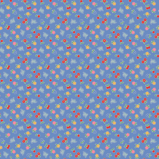 CHEERY BLUEBIRD PERIWINKLE - Bluebells & Buttercups
