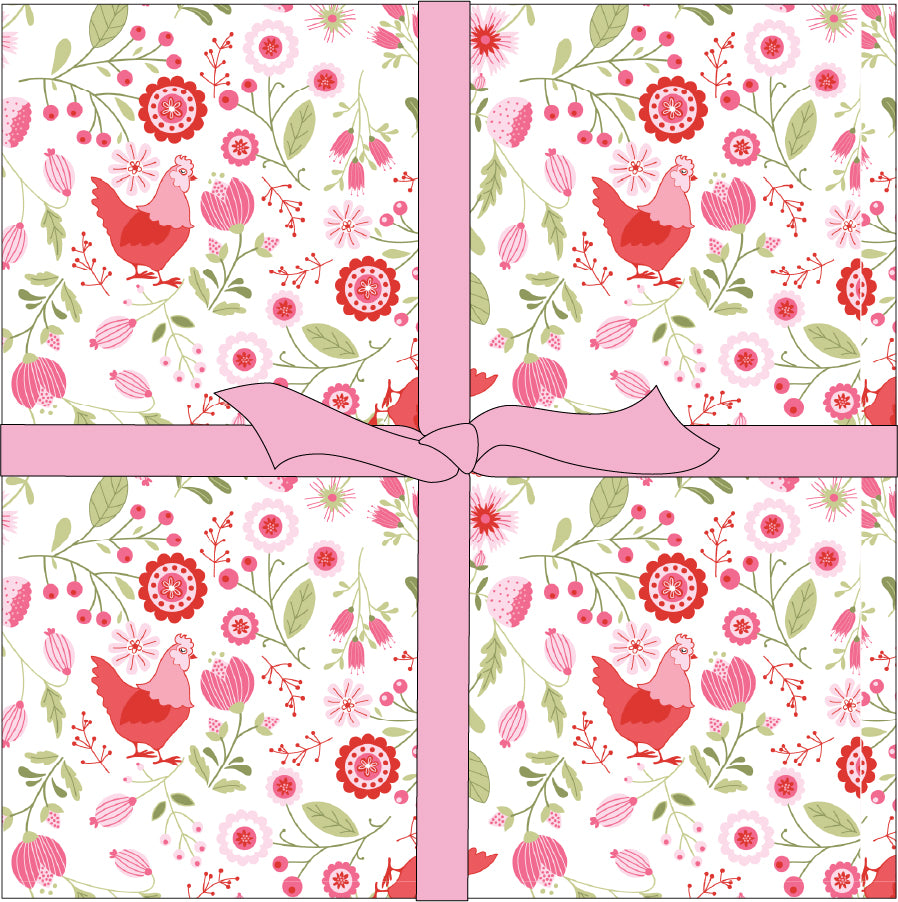 10" PRECUTS - 42 PRINTS - Smitten Chicken