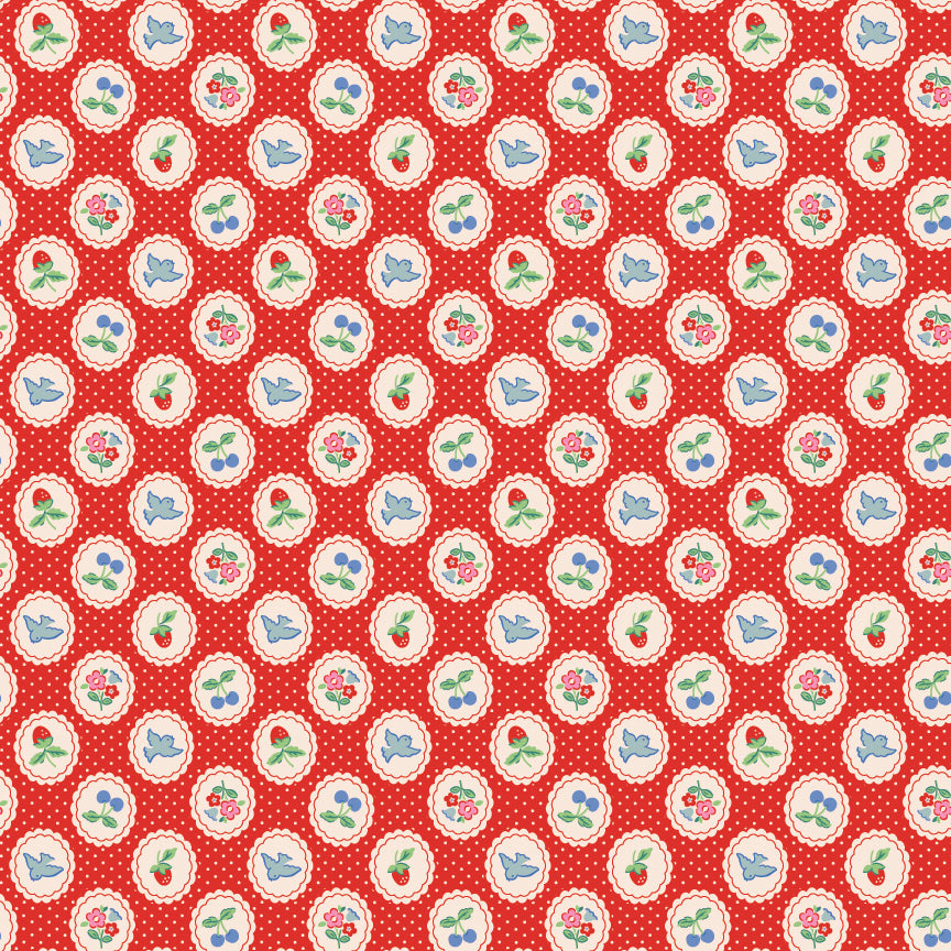 CHIRP & CHARM RED - Bluebells & Buttercups