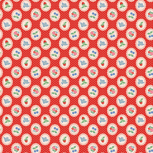 CHIRP & CHARM RED - Bluebells & Buttercups