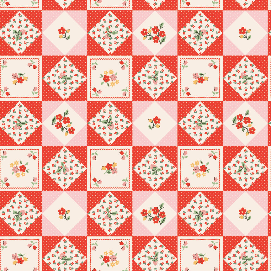 FARM QUILTS RED - Farmhouse Fancy