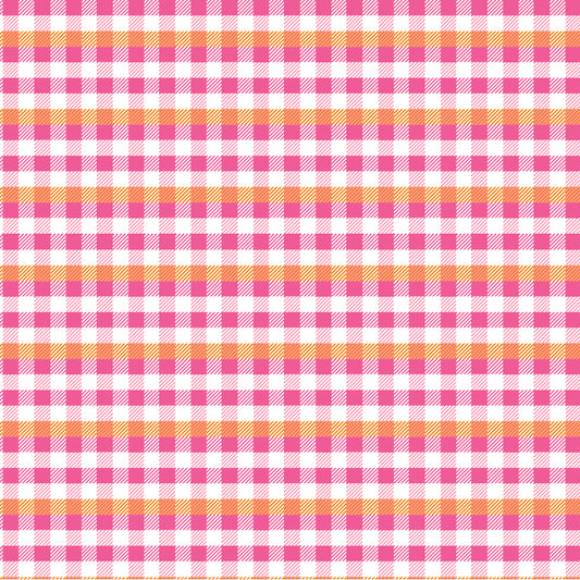 HALLOWEEN PLAID PINK - Kitty Loves Candy
