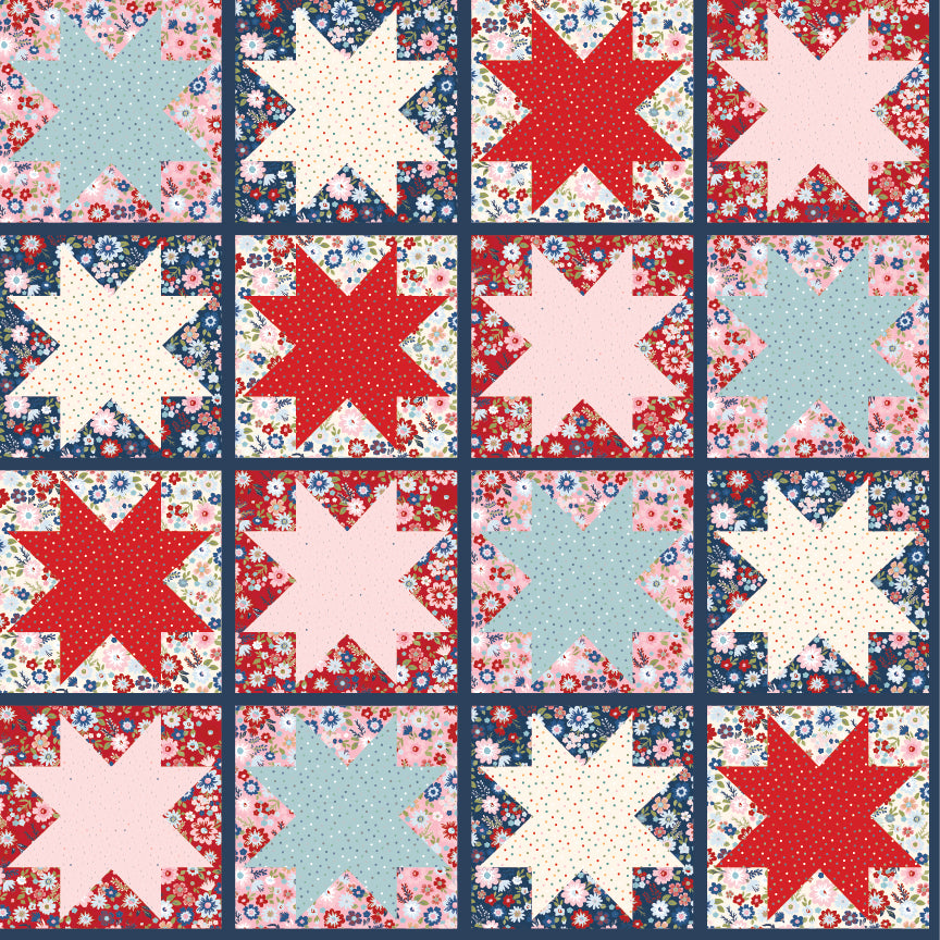 HOORAY STAR QUILT - Hip Hip Hooray Liberty