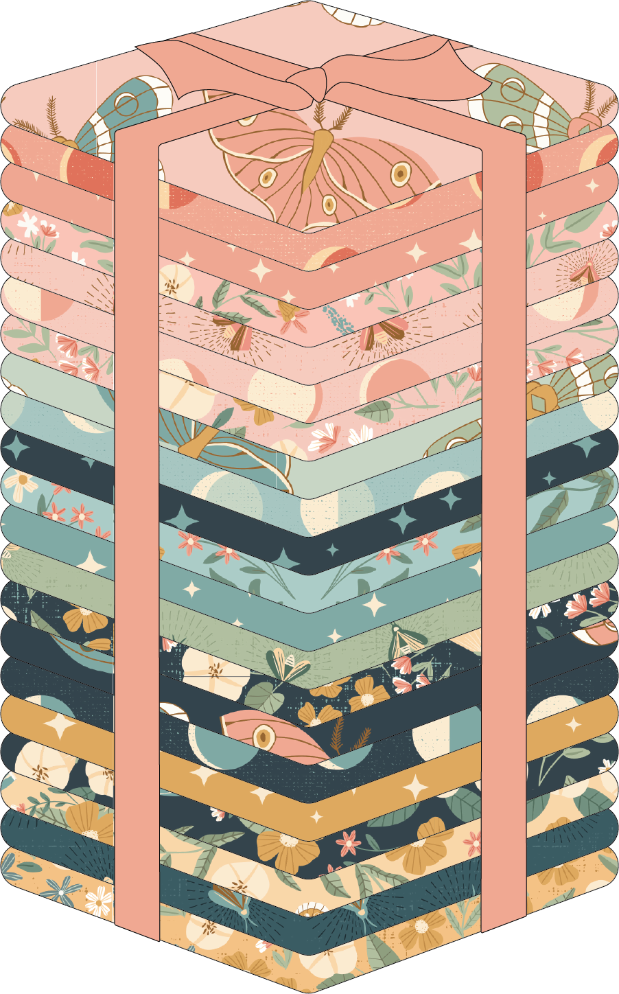 FAT QUARTER BUNDLE 21 PRINTS Moonbeam Dreams Poppie Cotton