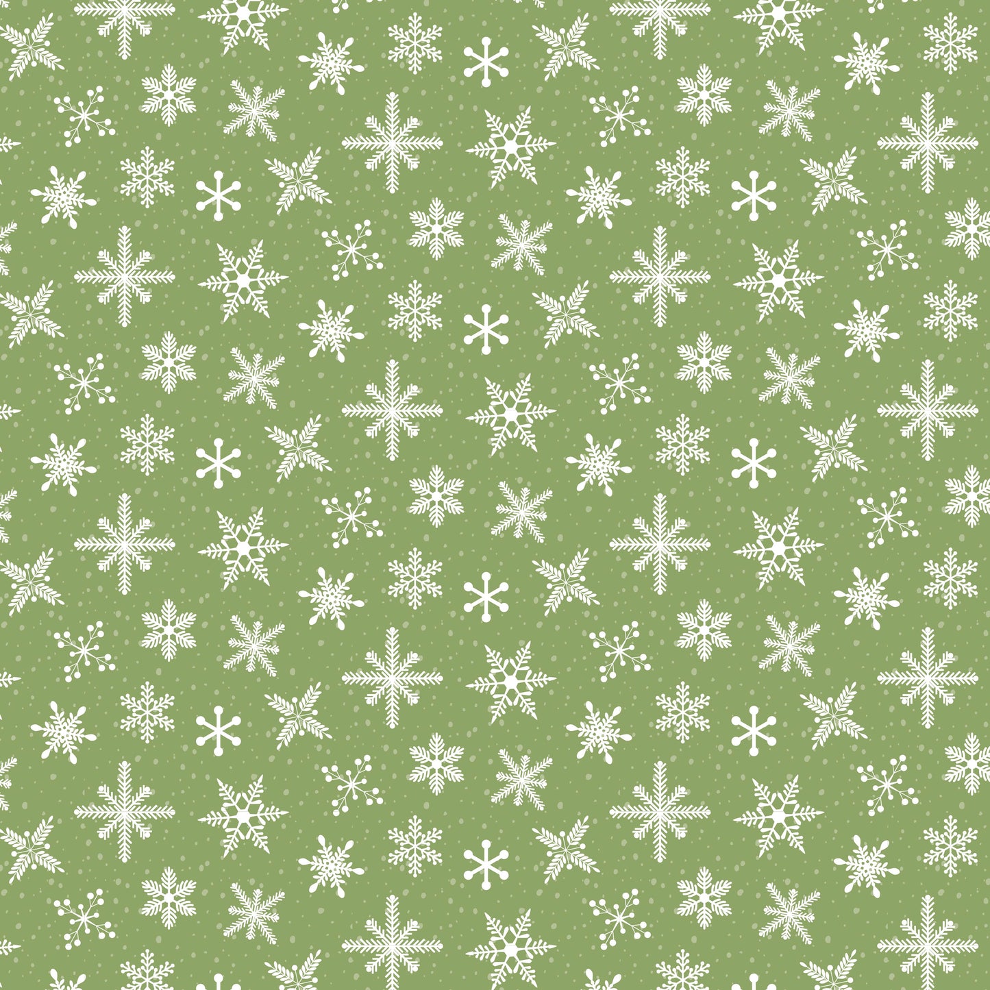 SNOWFALL GREEN - Prairie Christmas