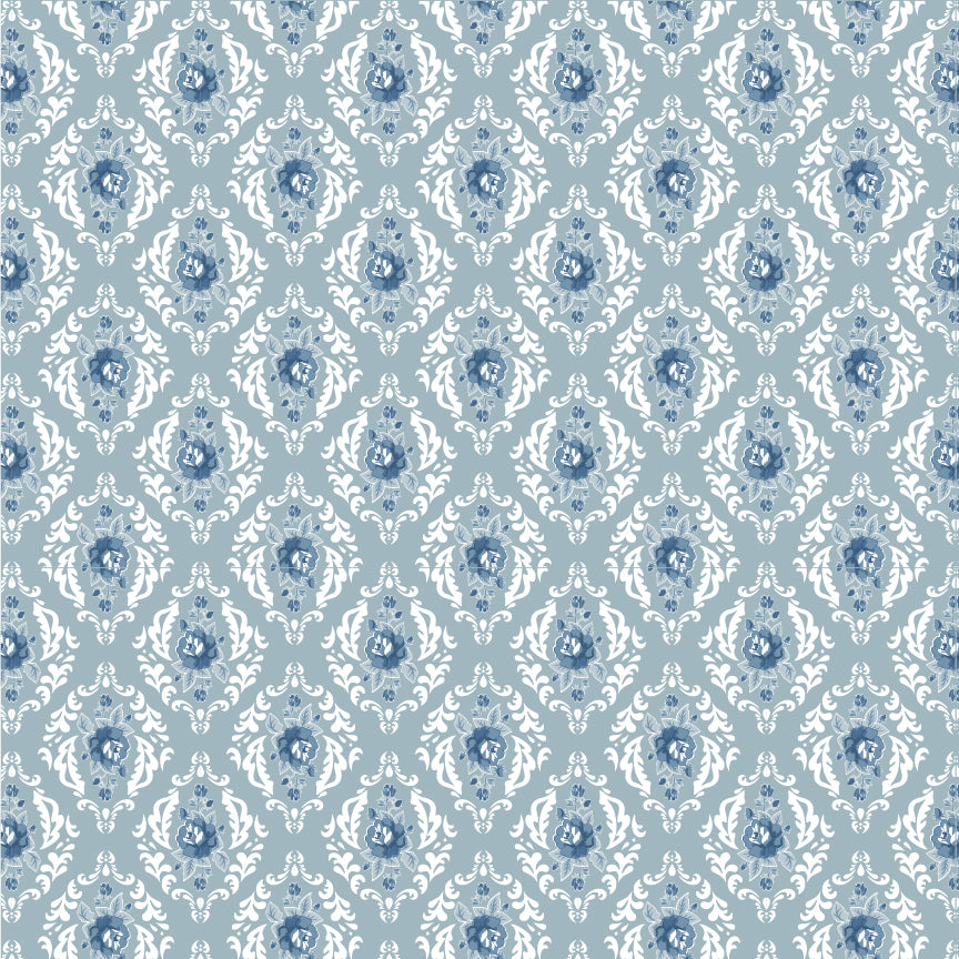 ROSE DAMASK MEDIUM - Lakeland Blues