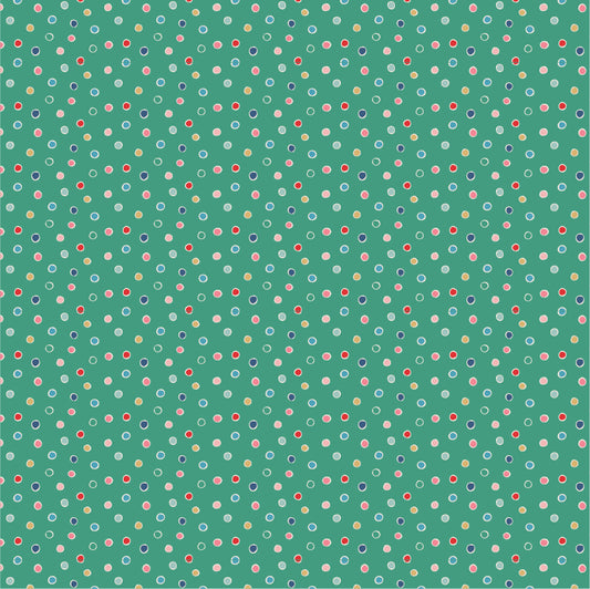 SNOW DOTS GREEN - Oh What Fun